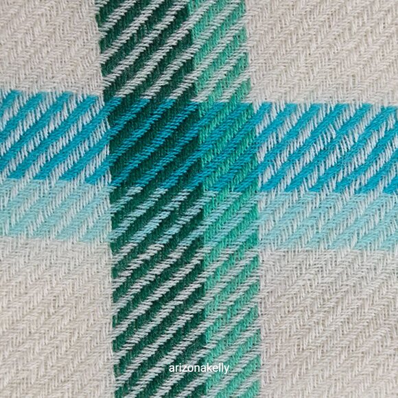 NWT Talbots 100% Wool Scarf Colorful Plaid - Picture 9 of 10